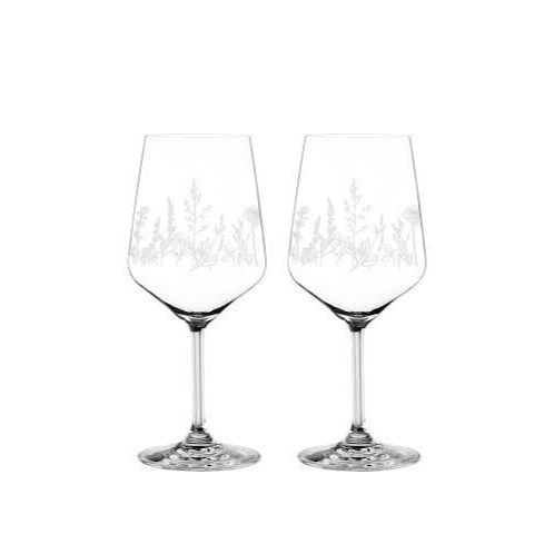 Botonical White - Crystal Wine Glass - Set Of 2 - Made In Germany