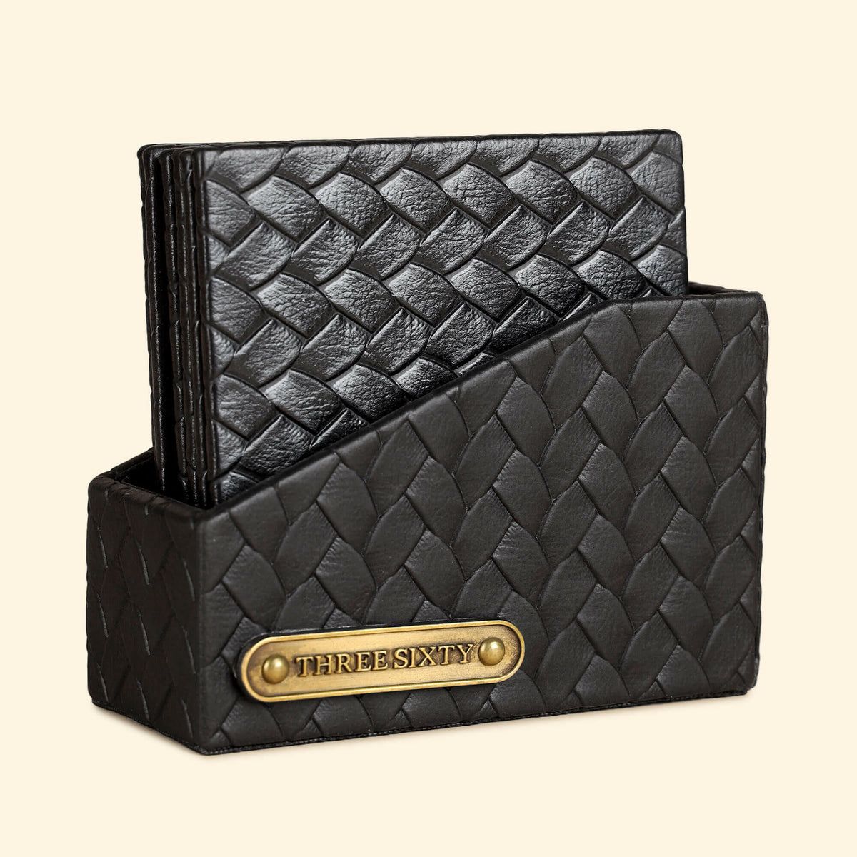 Leather Coasters - Set Of 6