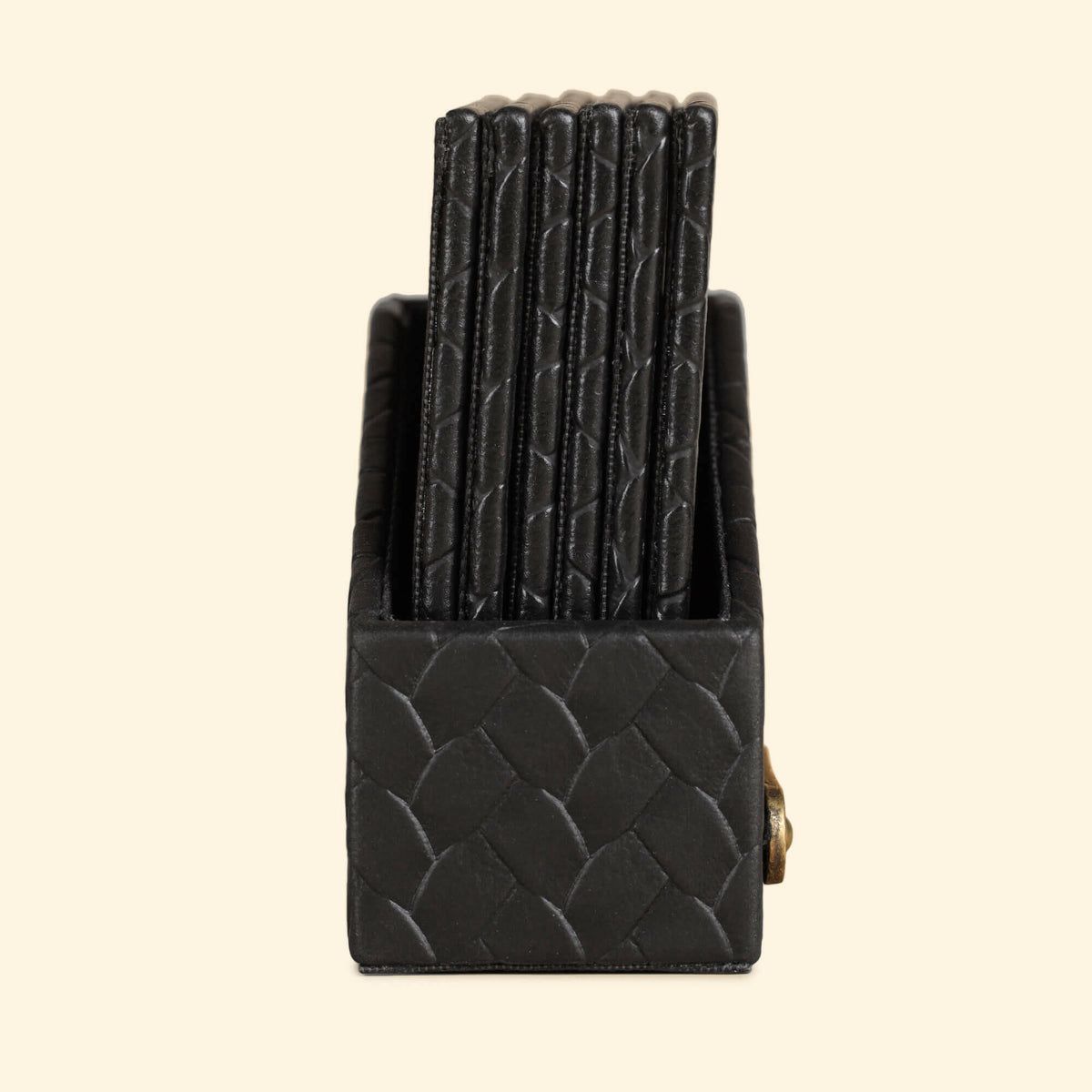 Leather Coasters - Set Of 6