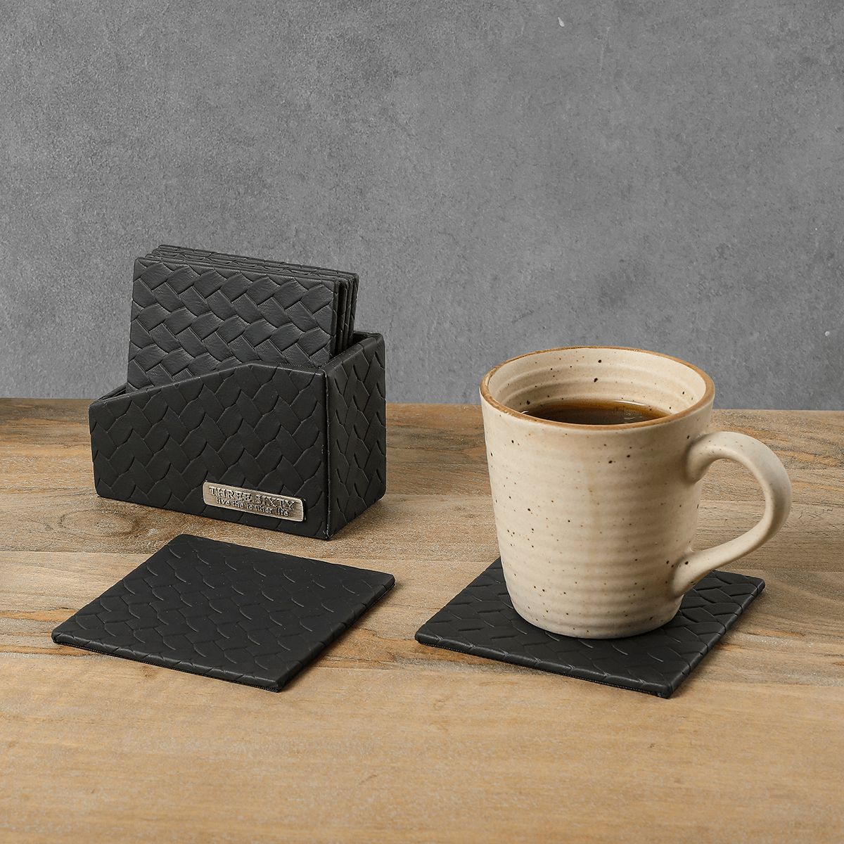 Leather Coasters - Set Of 6