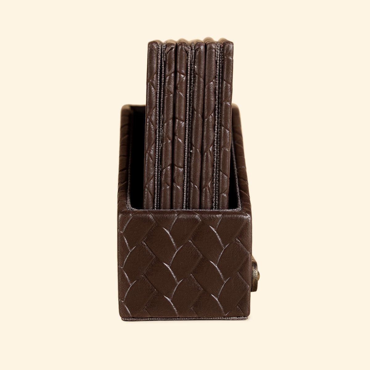 Leather Coasters - Set Of 6