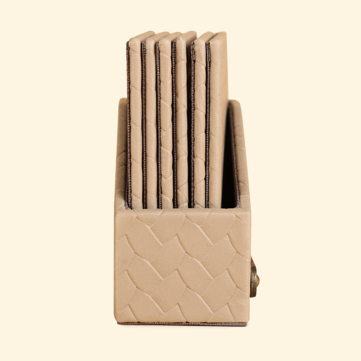 Leather Coasters - Set Of 6