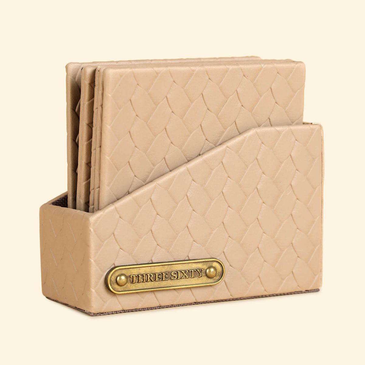 Leather Coasters - Set Of 6