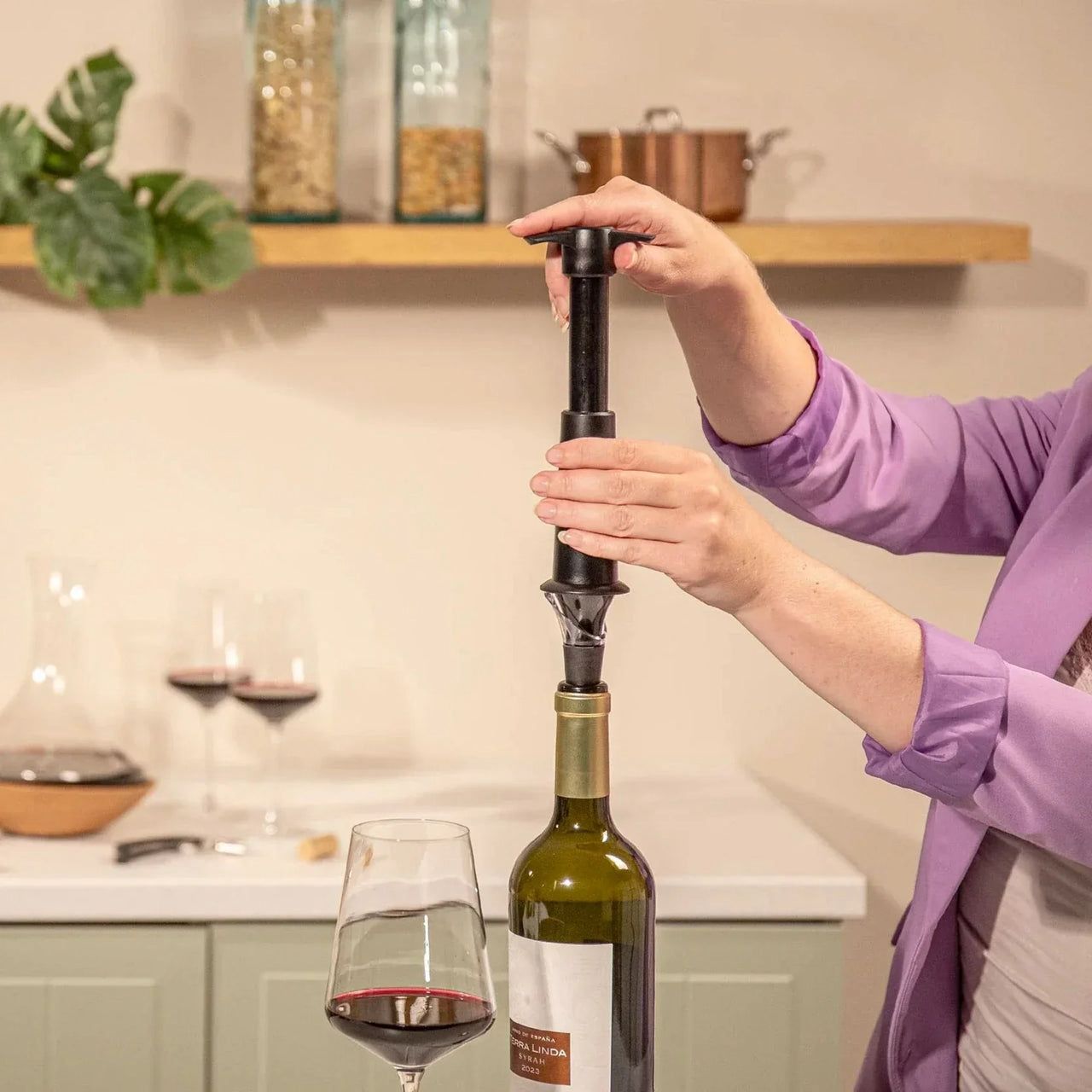 Wine Set Elegant By VacuVin ( 5 Pieces)