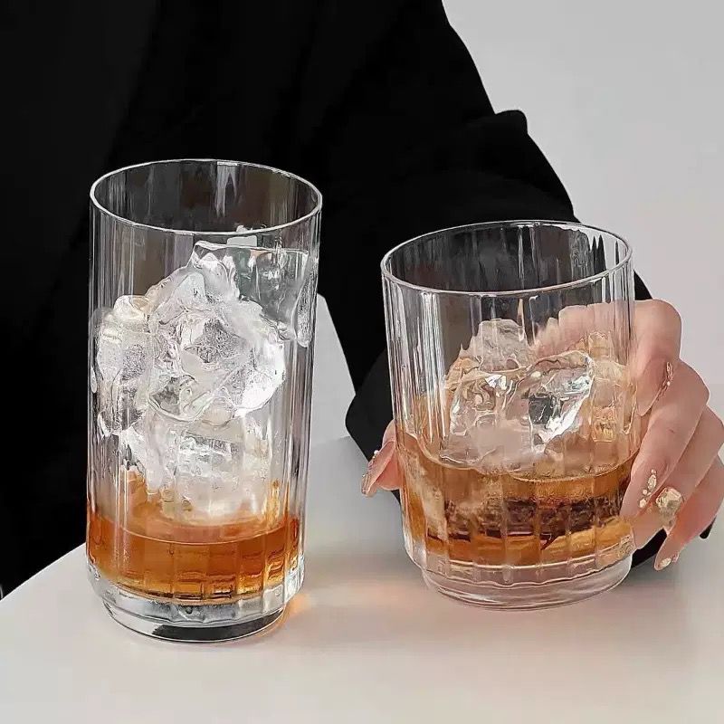 Verres Striped Crystal Glass - Set Of 6