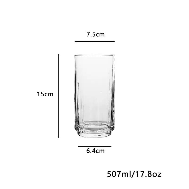 Verres Striped Crystal Glass - Set Of 6