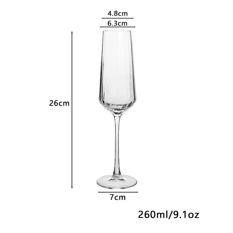 Verres Striped Crystal Glass - Set Of 6