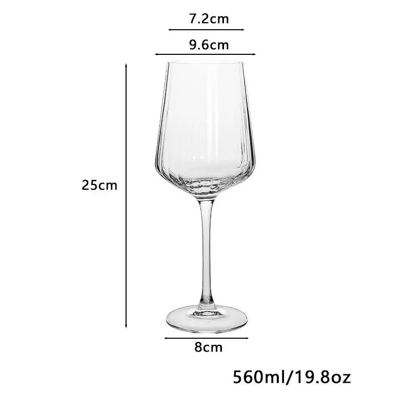 Verres Striped Crystal Glass - Set Of 6