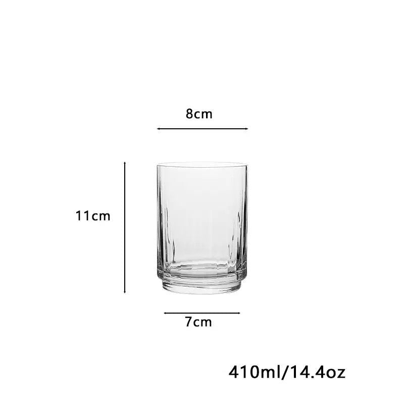 Verres Striped Crystal Glass - Set Of 6