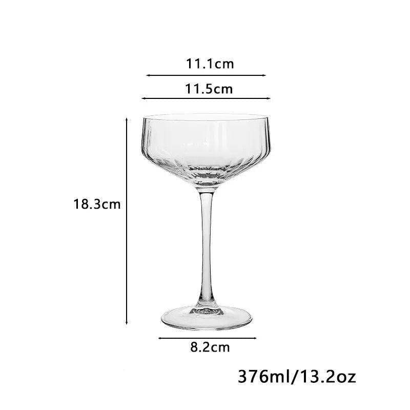 Verres Striped Crystal Glass - Set Of 6