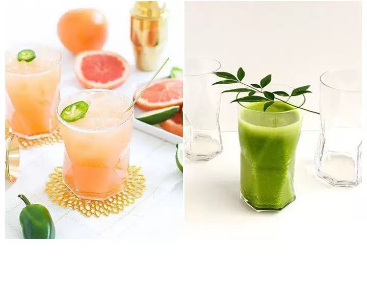 Geometric Drinking Glass - Set Of 6