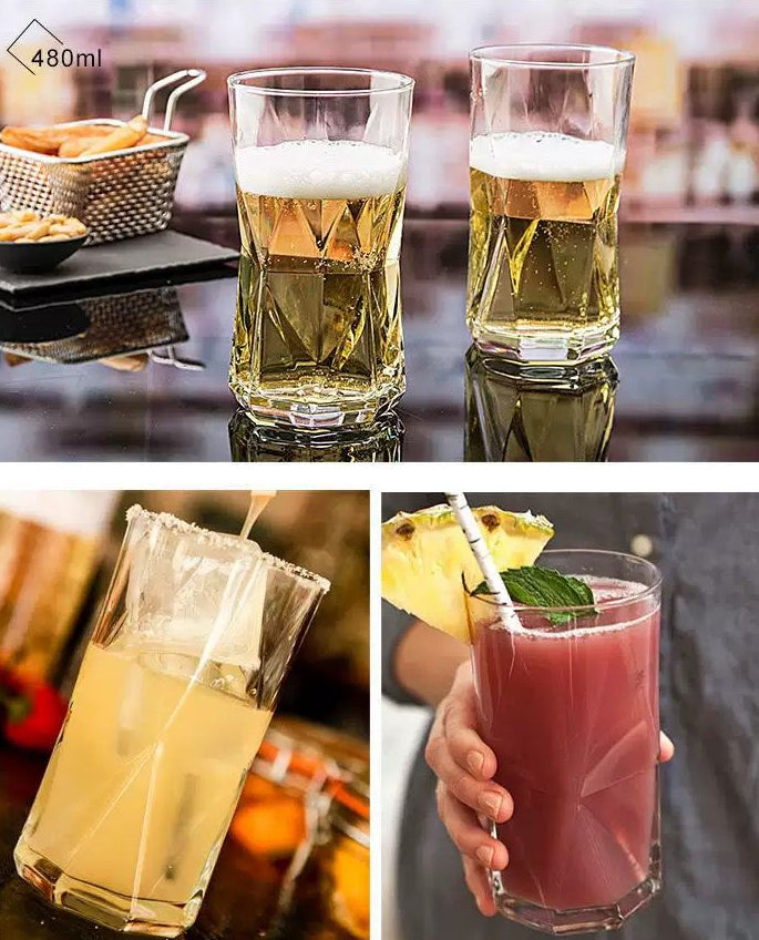 Geometric Drinking Glass - Set Of 6