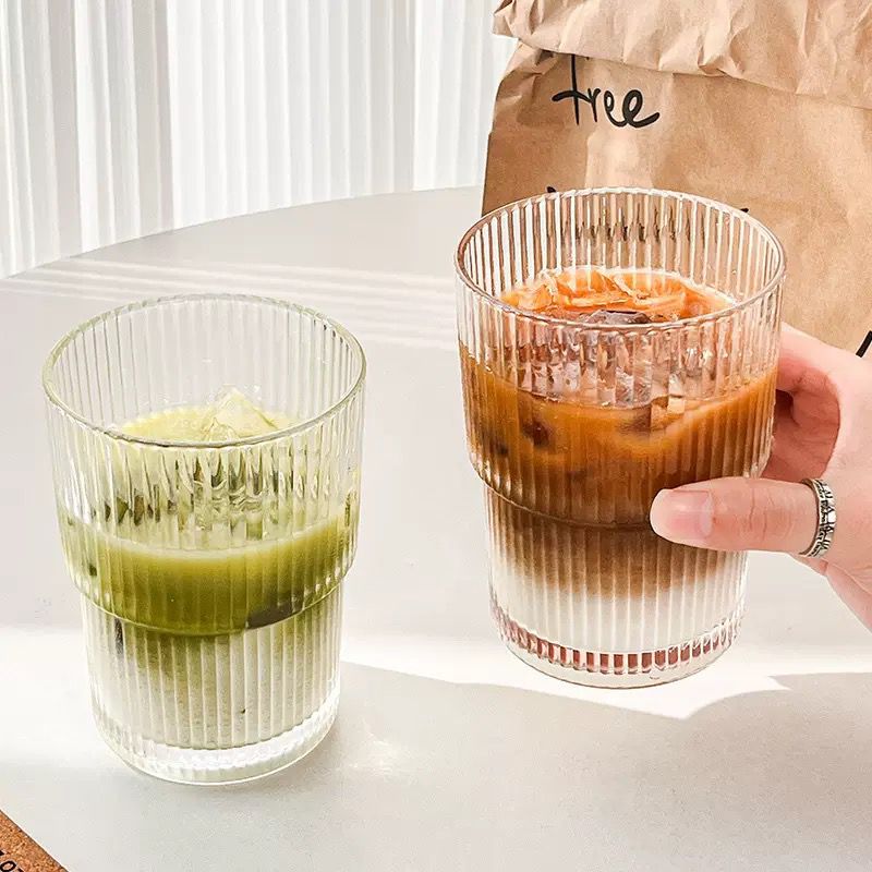 Stripe Pattern Multi - Utility Glass - Set Of 6