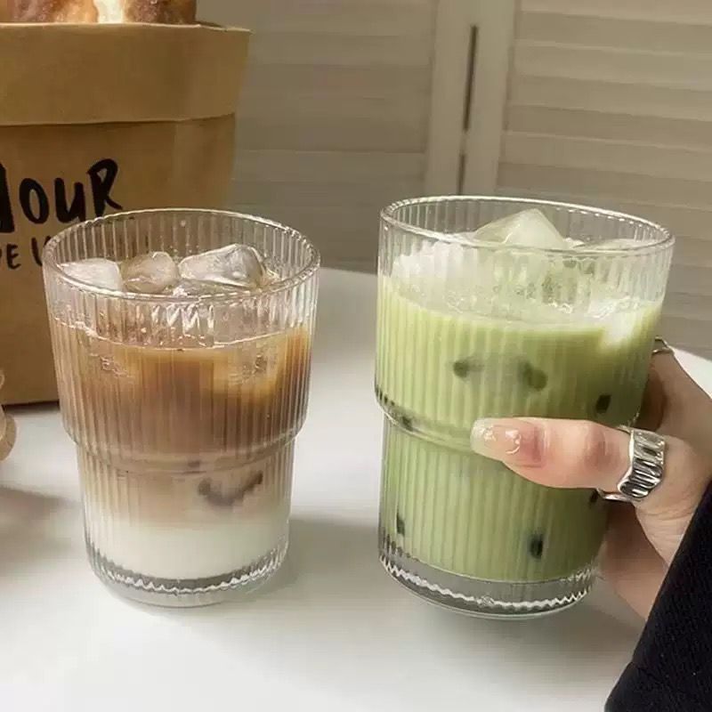 Stripe Pattern Multi - Utility Glass - Set Of 6