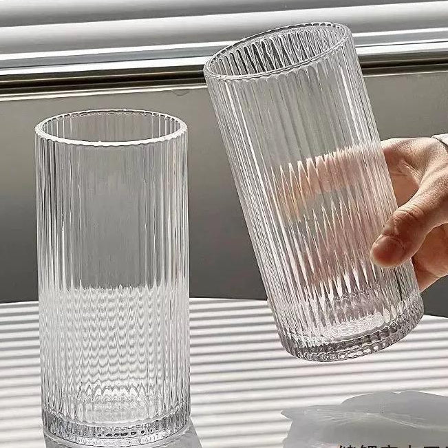 Classic Tall Glass with Stripes - Set Of 6