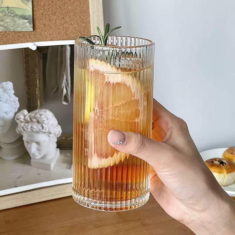 Classic Tall Glass with Stripes - Set Of 6