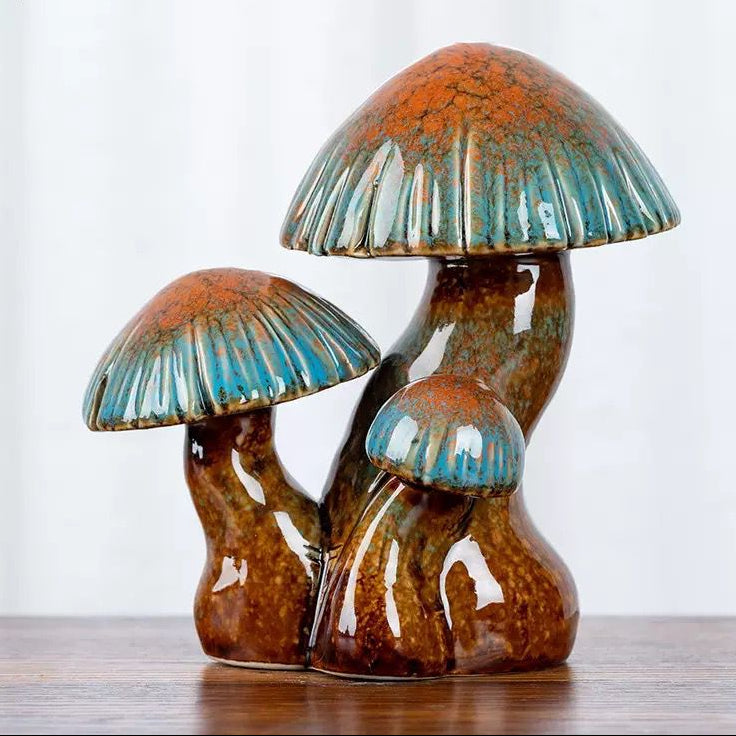 Three-in-One Mushroom Sculpture