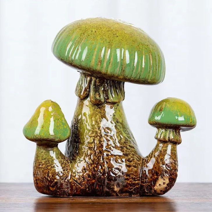 Three-in-One Mushroom Sculpture