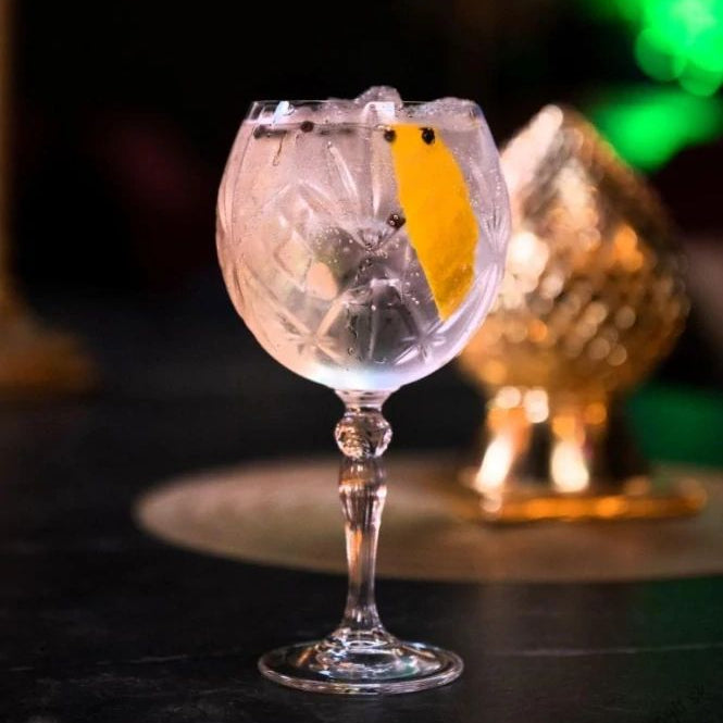 made in italy - melodia ballon crystal glass - set of 2