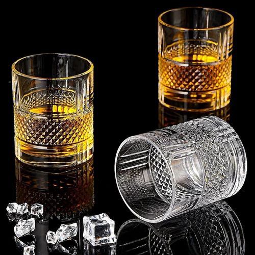 brillante crystal whiskey Glass - set of 6 - made in italy