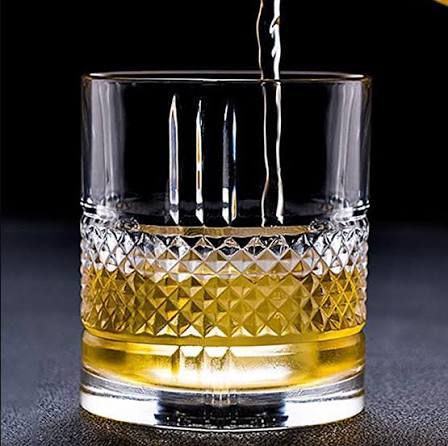 brillante crystal whiskey Glass - set of 6 - made in italy