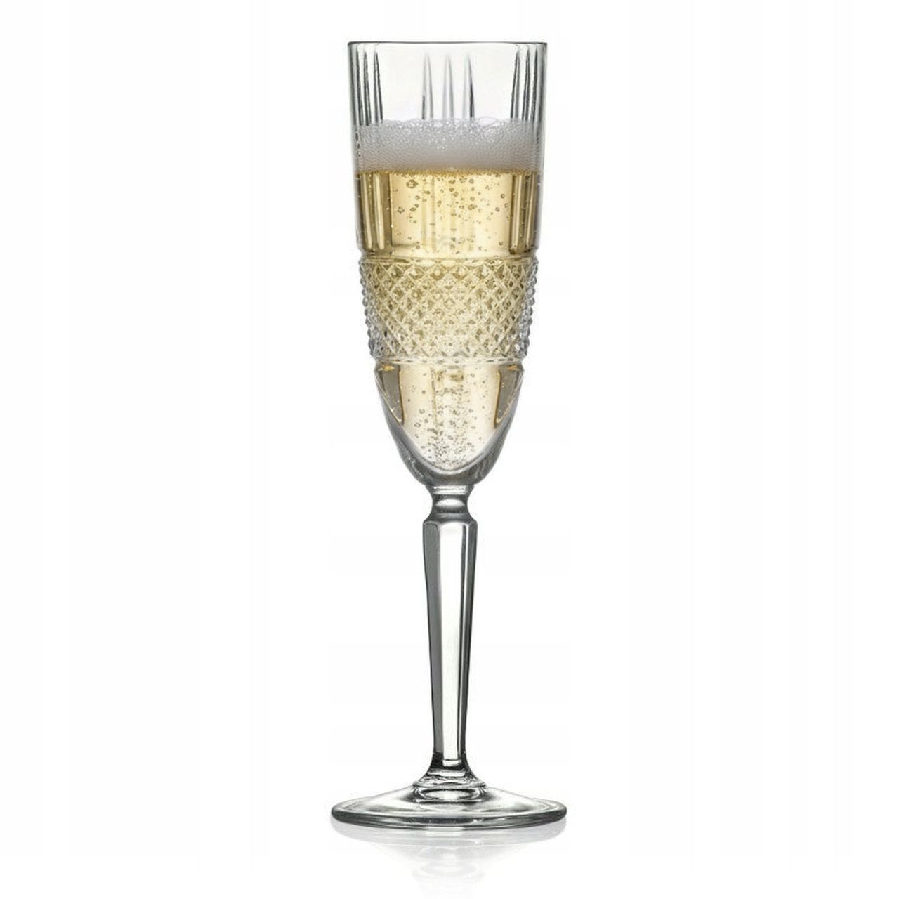 brillante crystal champagne glass - set of 2 - made in italy
