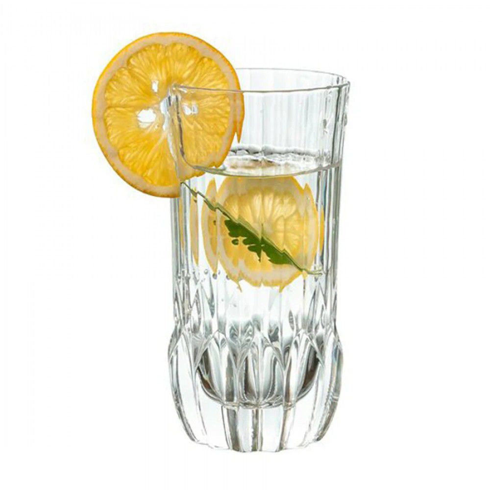 made in italy - adagio tall crystal glass - set of 6