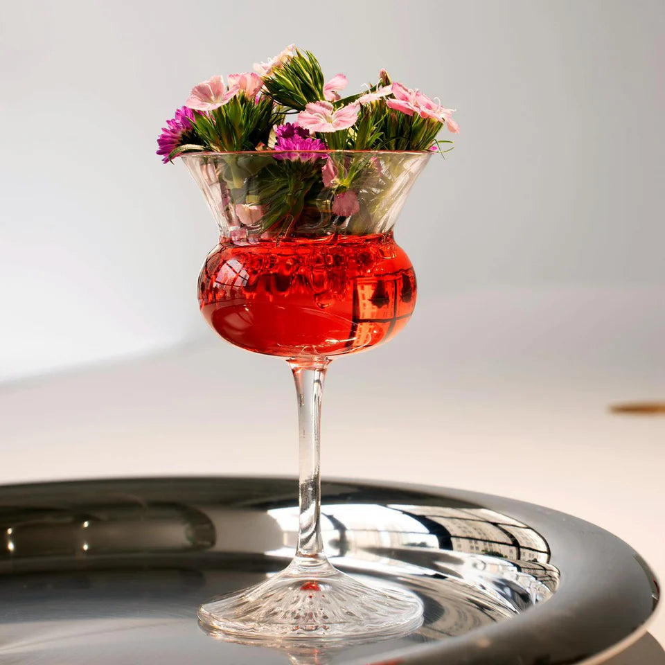 BLOOM crystal cocktail Glass - Set of 2 - Made In Italy