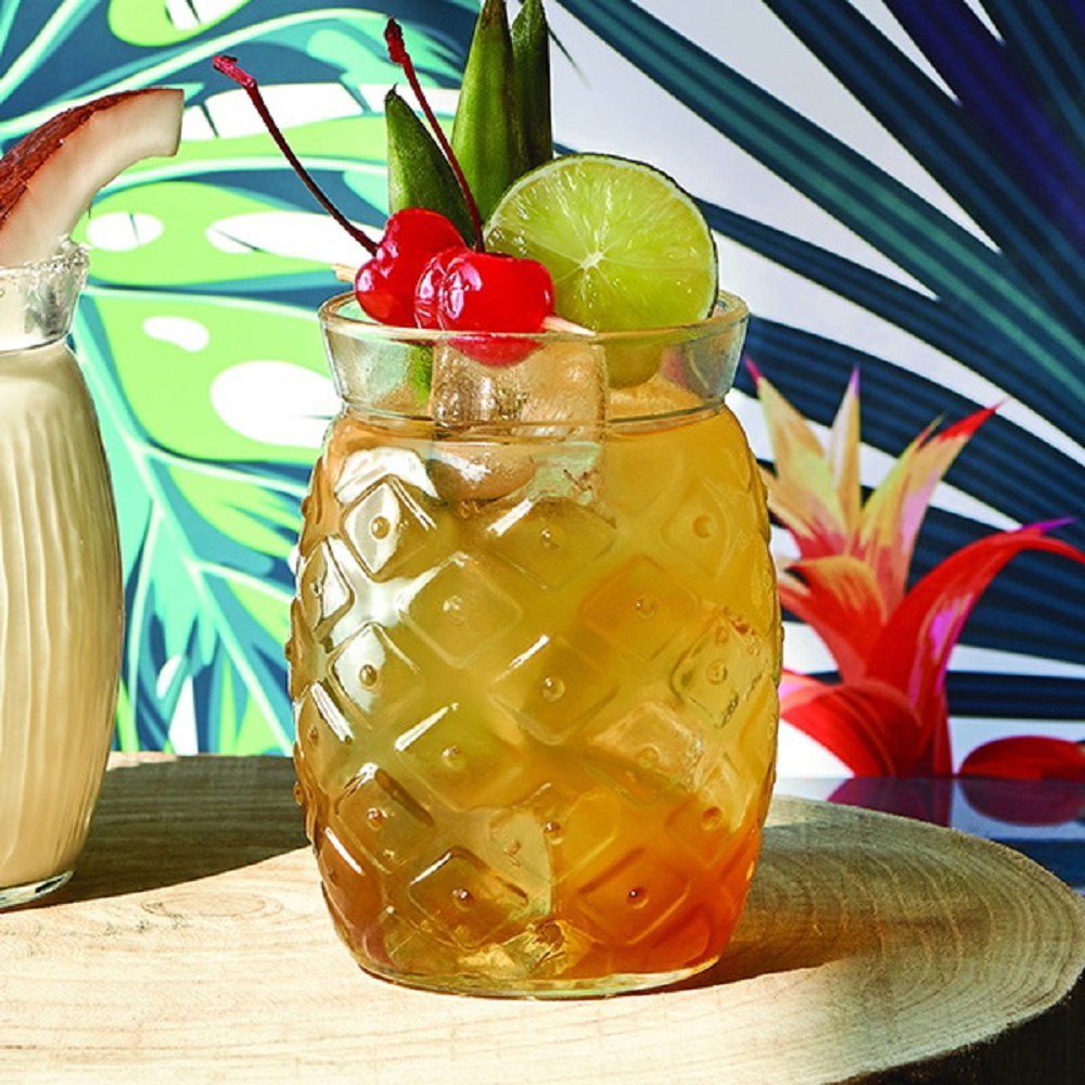 bartender pineapple cocktail glass - Set of 2