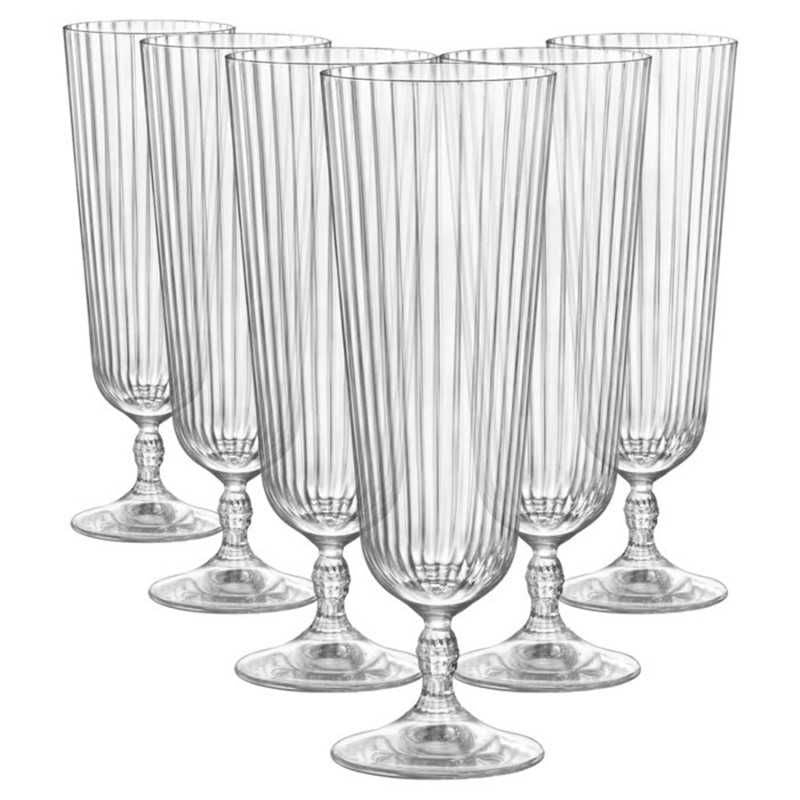 america's sling cocktail crystal glass - set of 2 - made in italy