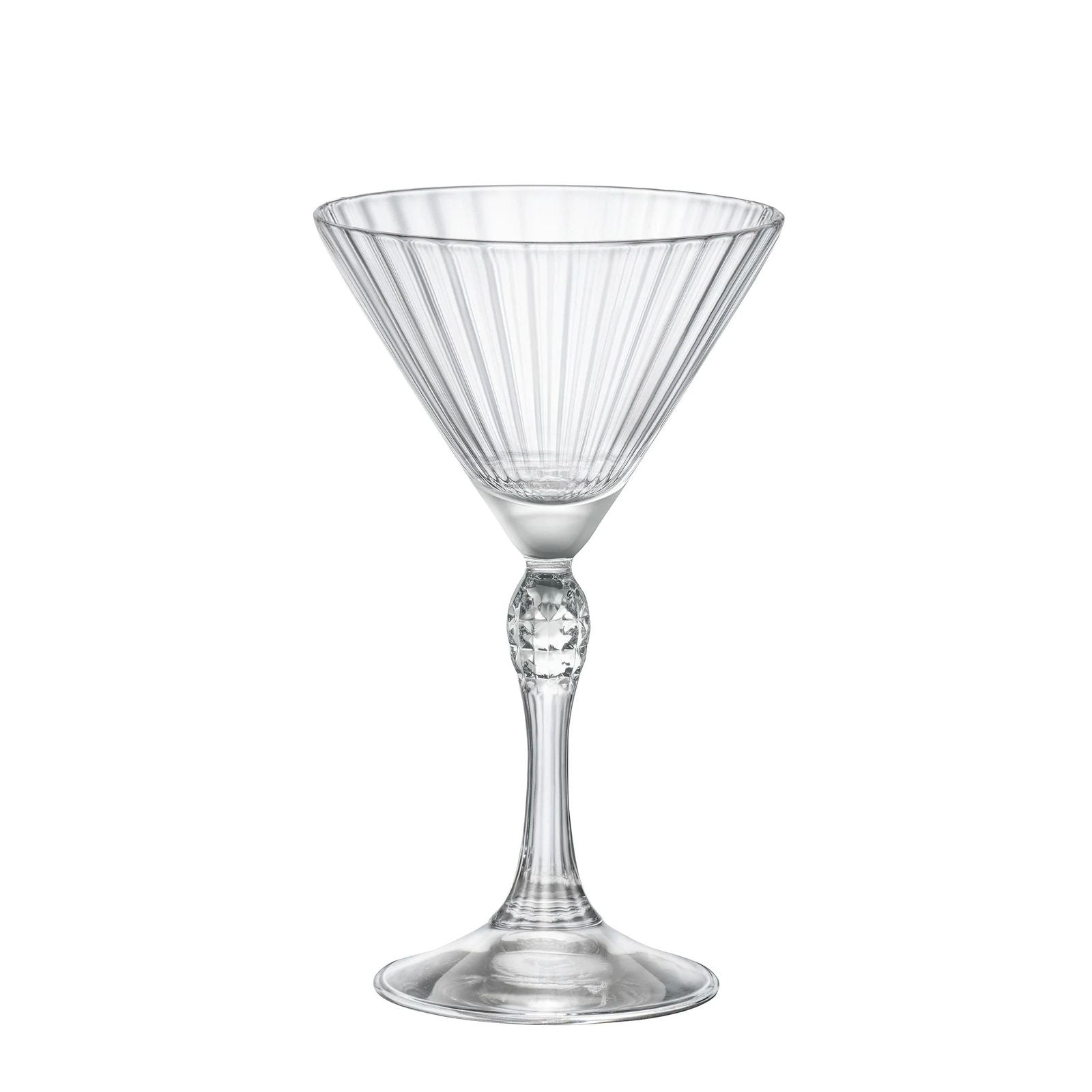 america's martini crystal glass - set of 2 - made in italy