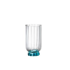 Made in italy - florian tall crystal glass - set of 2