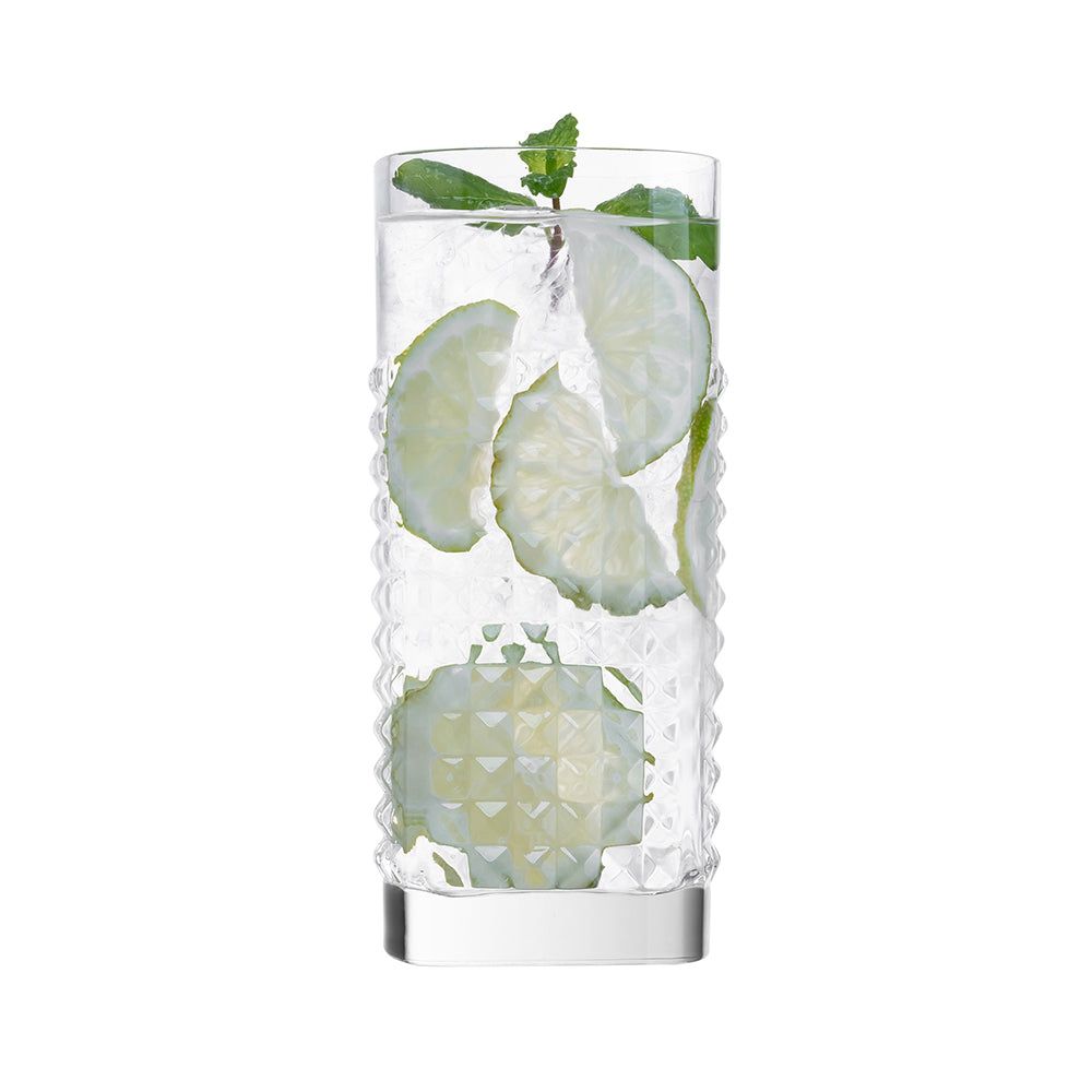 made in italy - elixir crystal tall glass - set of 2