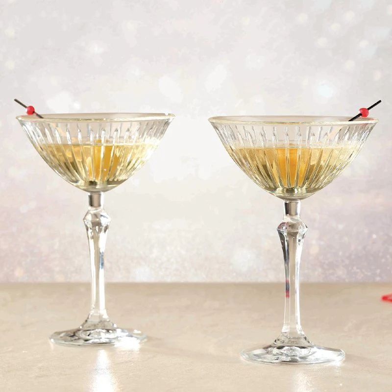 made in turkey - crystal joy martini glass - set of 4