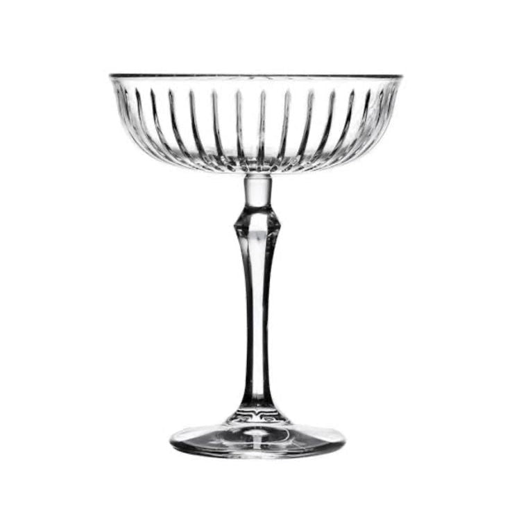 made in turkey - crystal joy coupe glass - set of 4