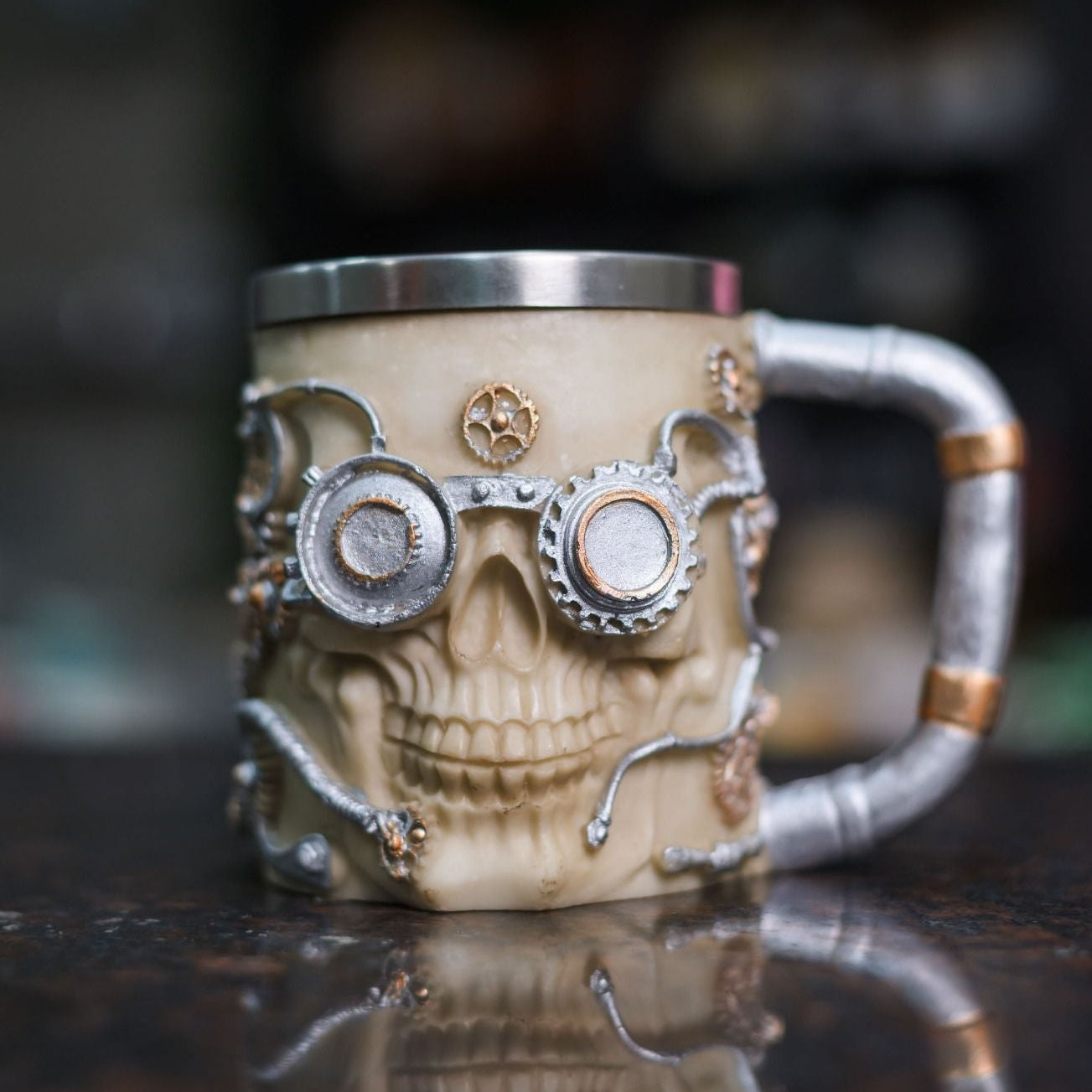 Creative Skull Face Beer Mug