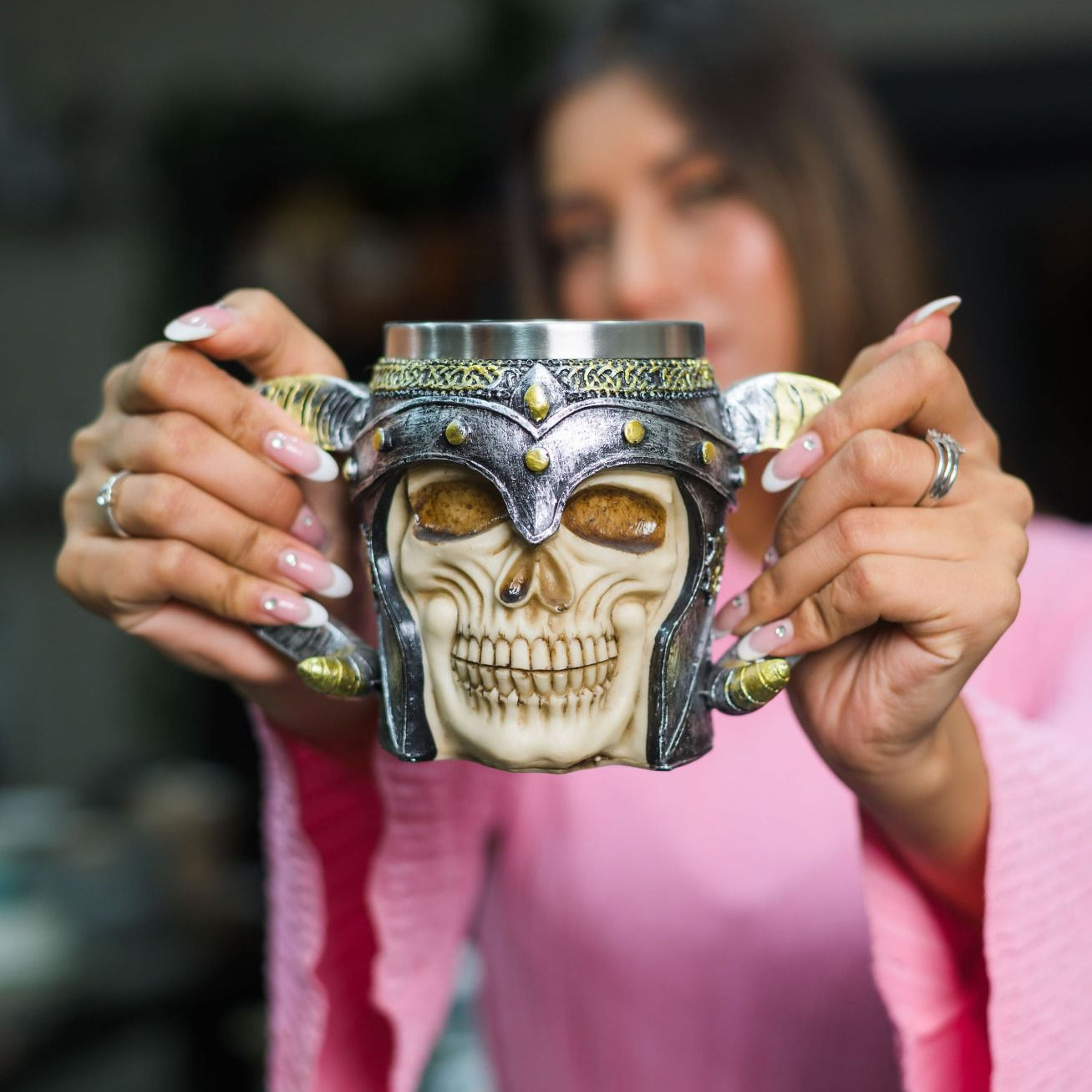 Creative Skull Face Beer Mug
