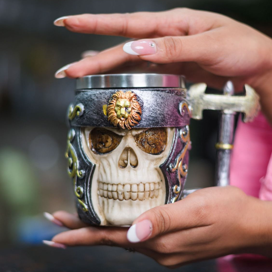 Creative Skull Face Beer Mug