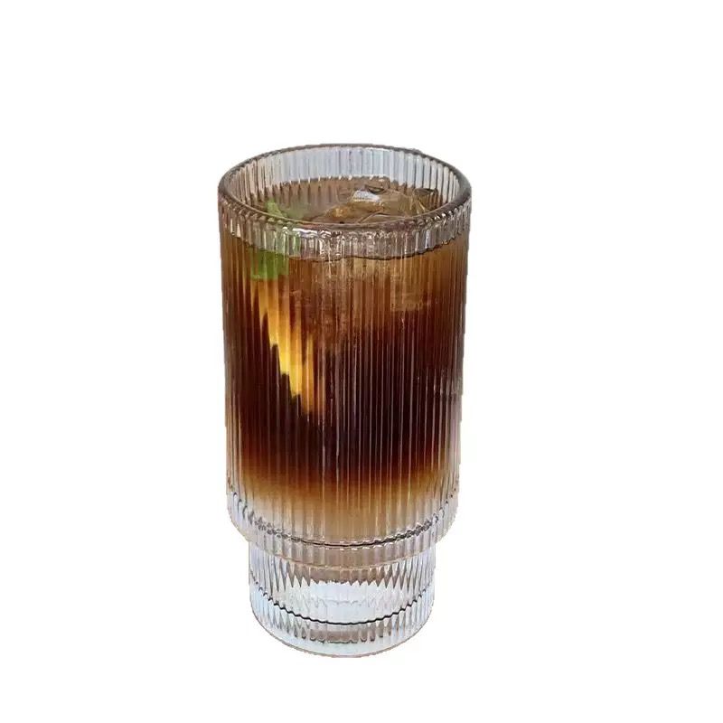 Minimal Striped Tall Glass - Set Of 6