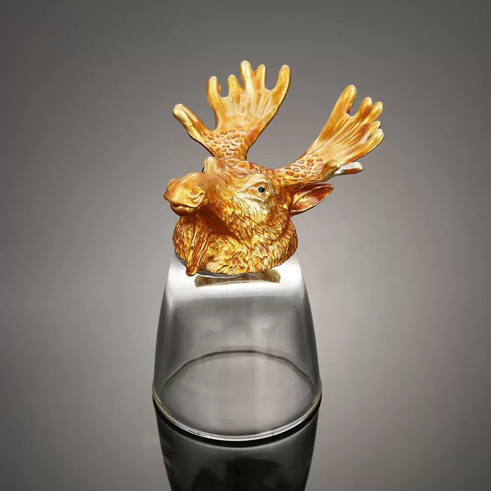 Safari Animal Head Shotglass - Set Of 6 (Gift Box)