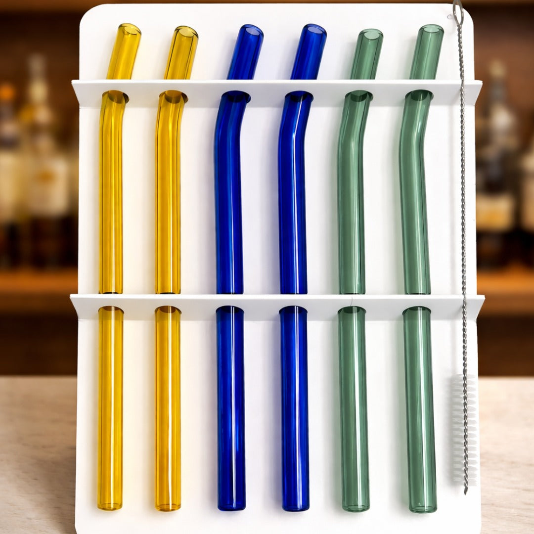 Colorful Glass Straw - Set Of 24