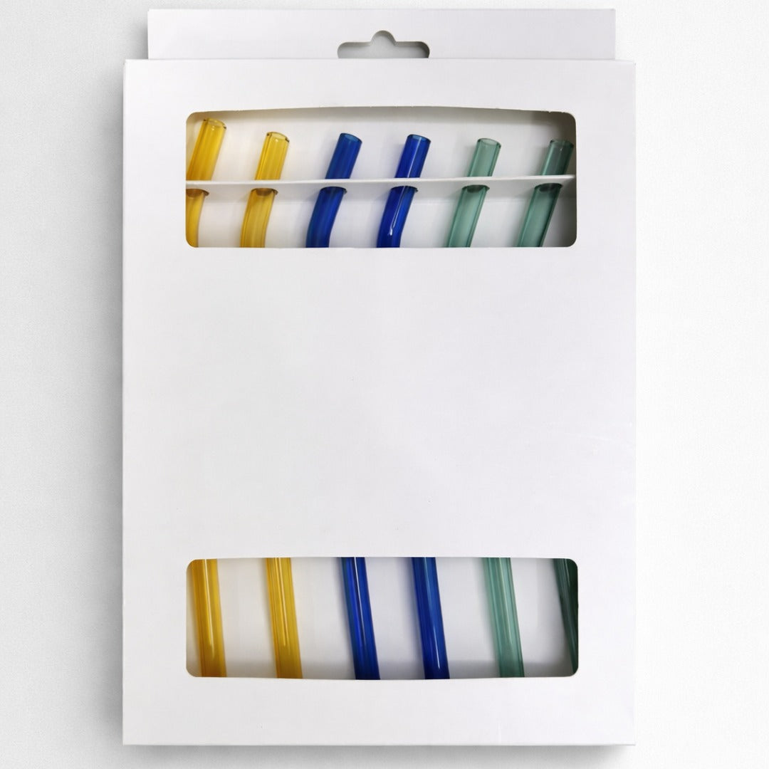 Colorful Glass Straw - Set Of 24