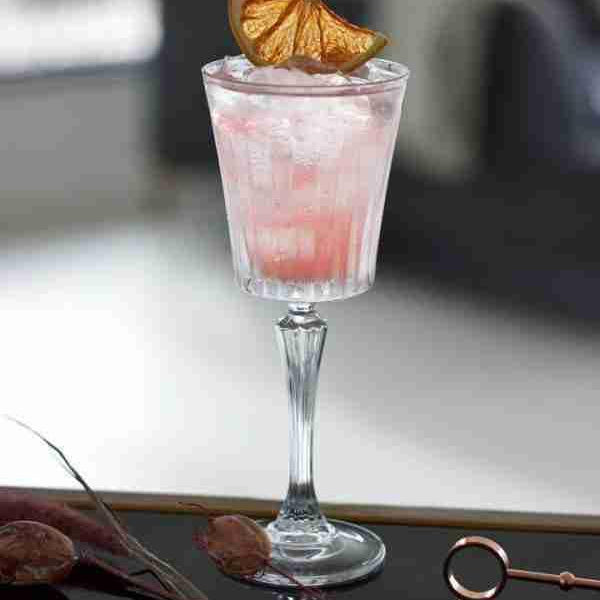 made in italy - timeless Calice cocktail crystal glass - set of 2