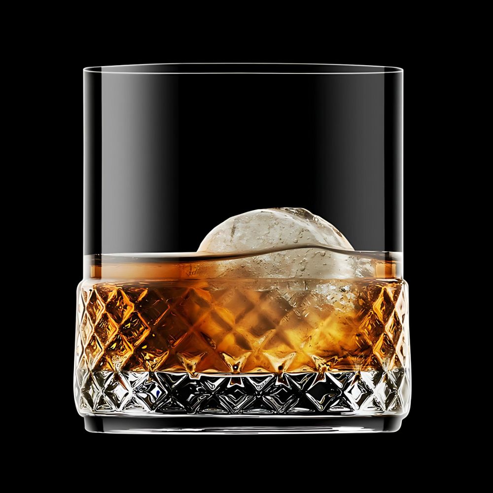 made in italy - Roma Dof Crystal Glass - Set of 2