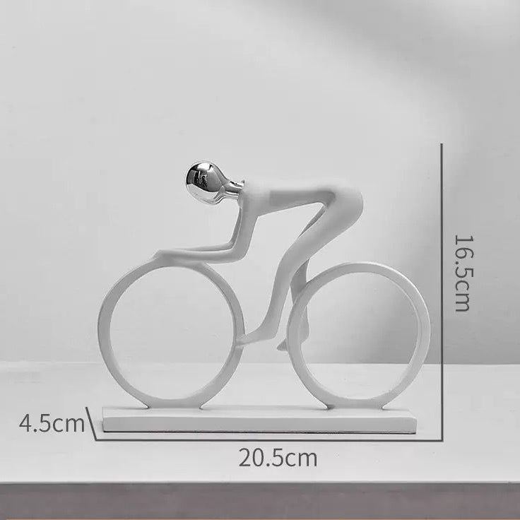 Men Riding Cycle Sculpture