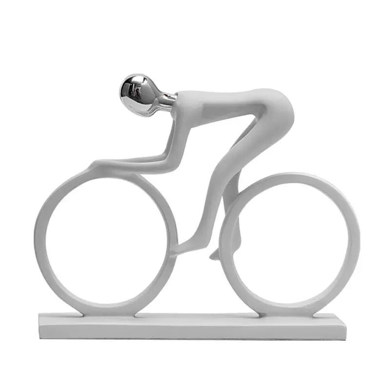 Men Riding Cycle Sculpture