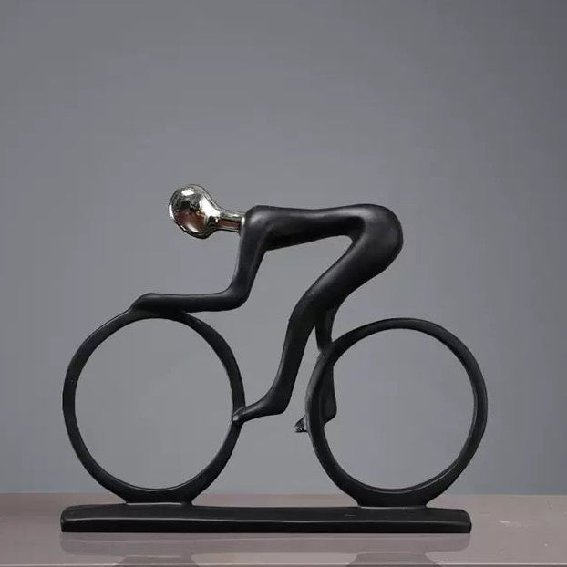 Men Riding Cycle Sculpture