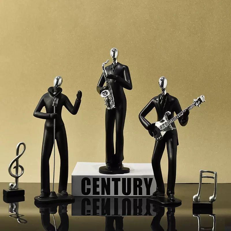 Musical Men Decor Sculpture