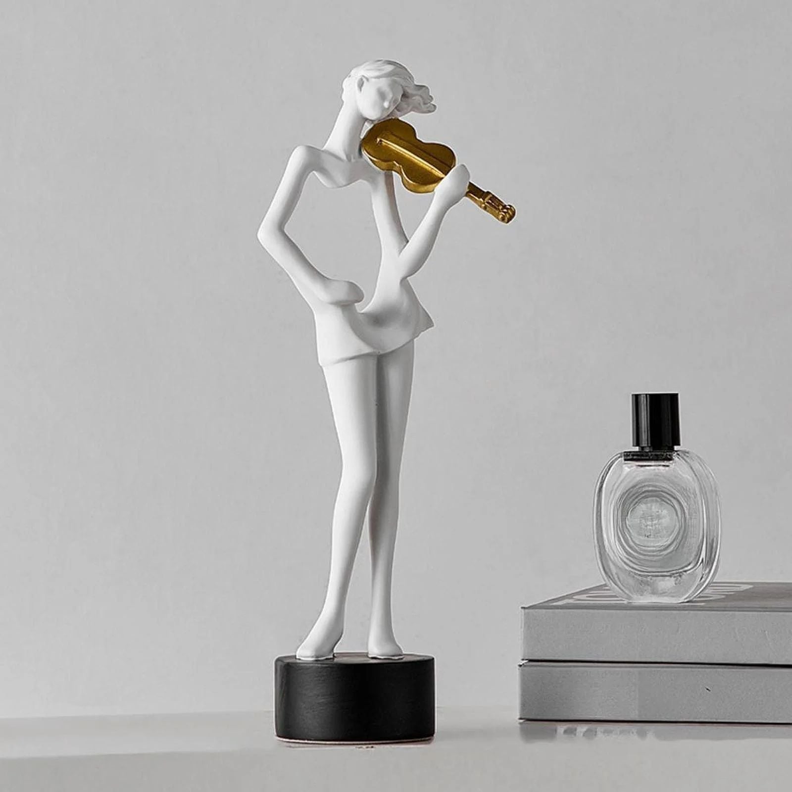 Guitar Playing Girl Sculpture