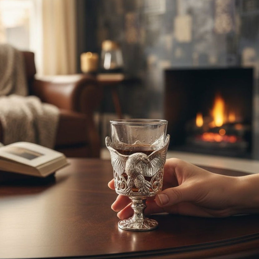premium designer shot glass - set of 6 (gift box